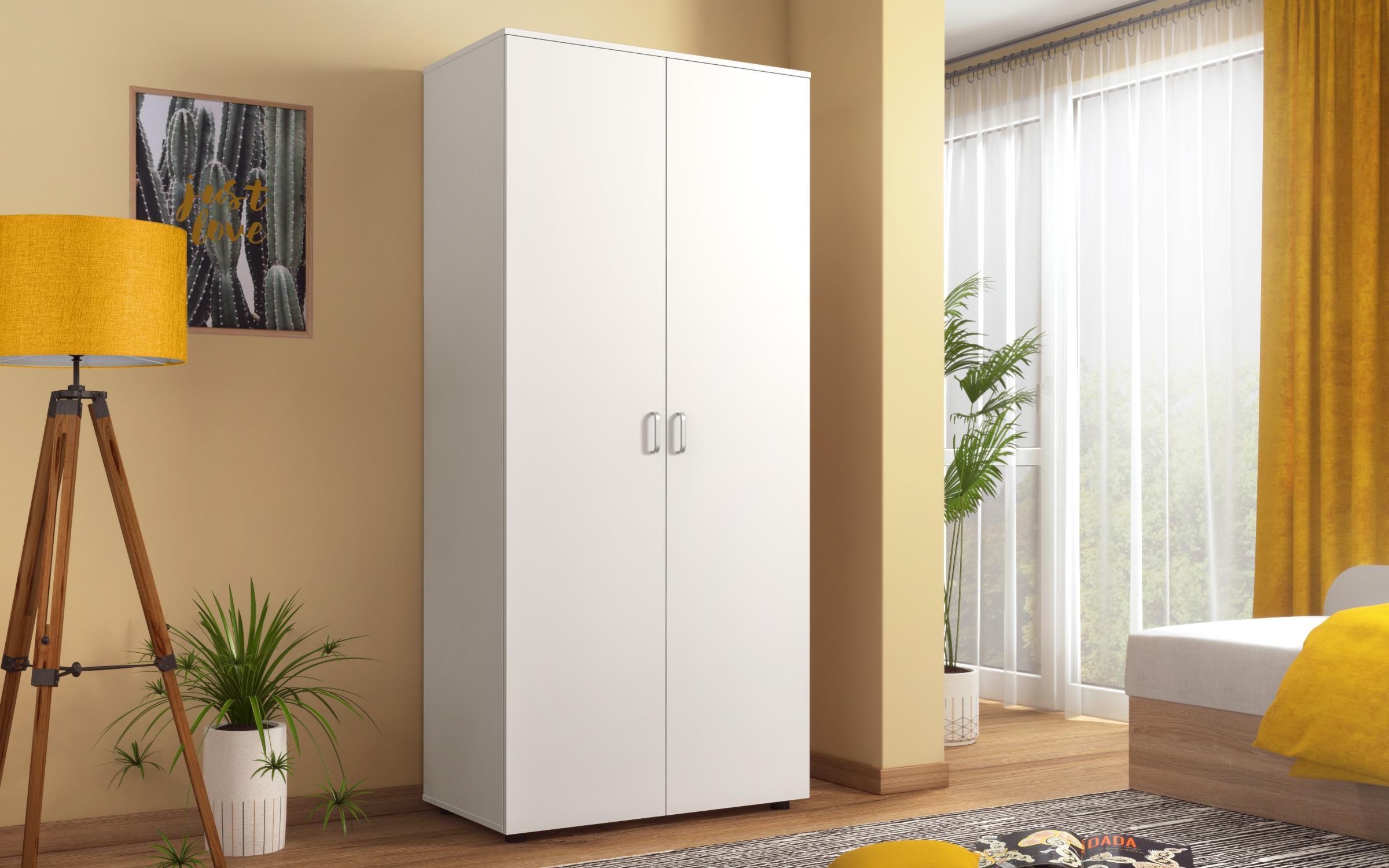 Dulap cu doua usi Alaska M018, alb  1